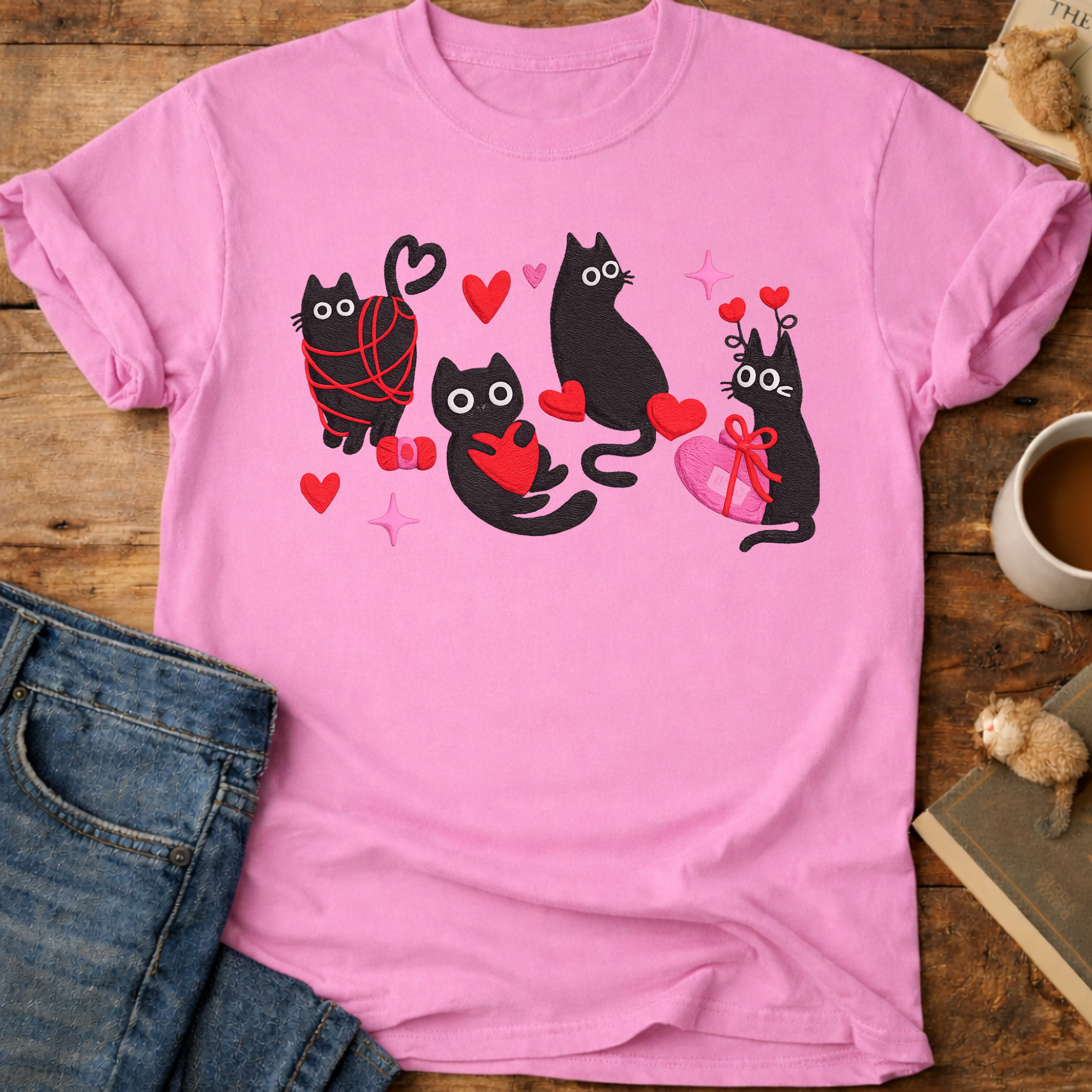 Valentine Cats T-Shirt
