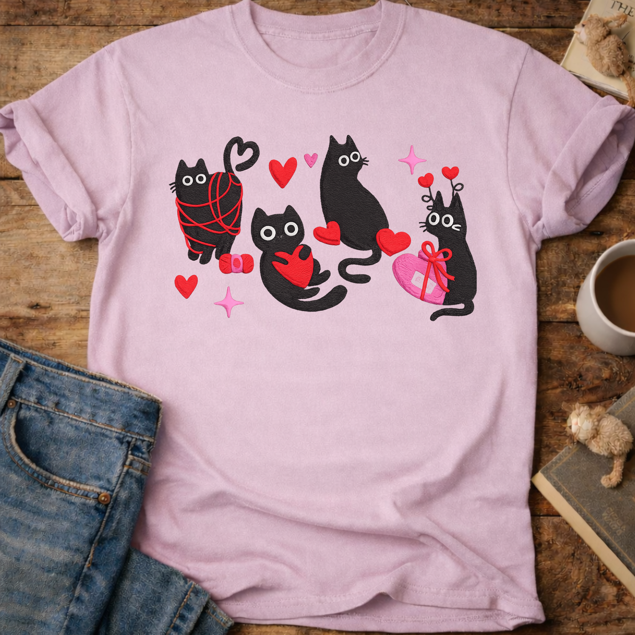 Valentine Cats T-Shirt