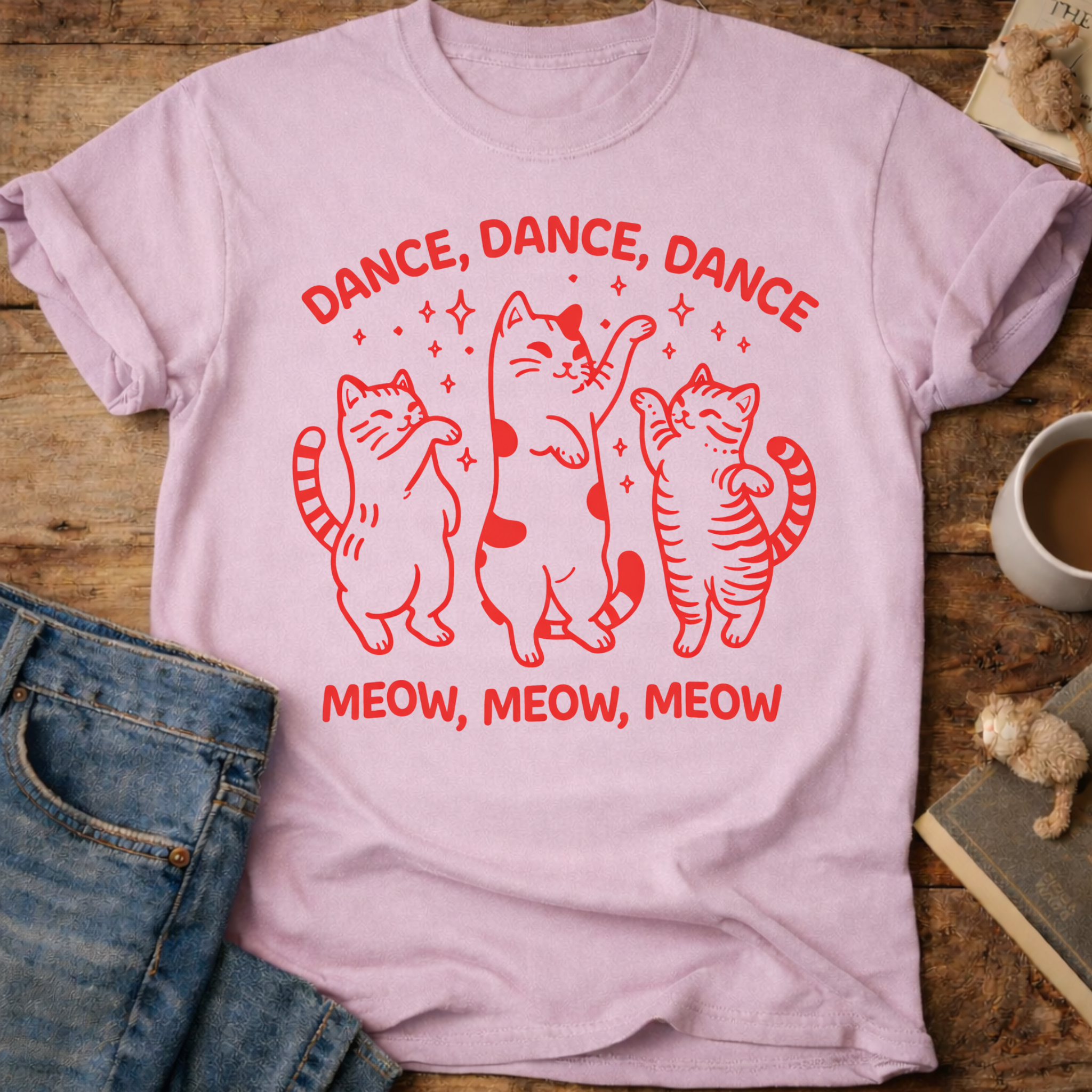 Dance, Dance, Dance Meow T-Shirt