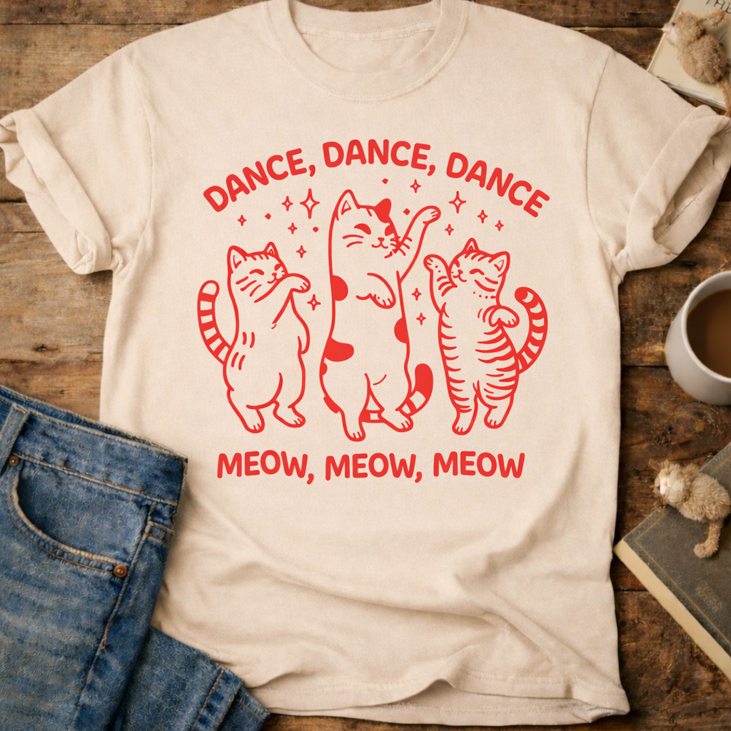 Dance, Dance, Dance Meow T-Shirt