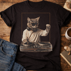 DJ Cat Retro T-Shirt