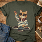 DJ Cat Graphic T-Shirt