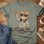 DJ Cat Graphic T-Shirt
