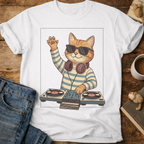 DJ Cat Graphic T-Shirt