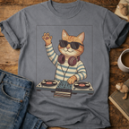 DJ Cat Graphic T-Shirt