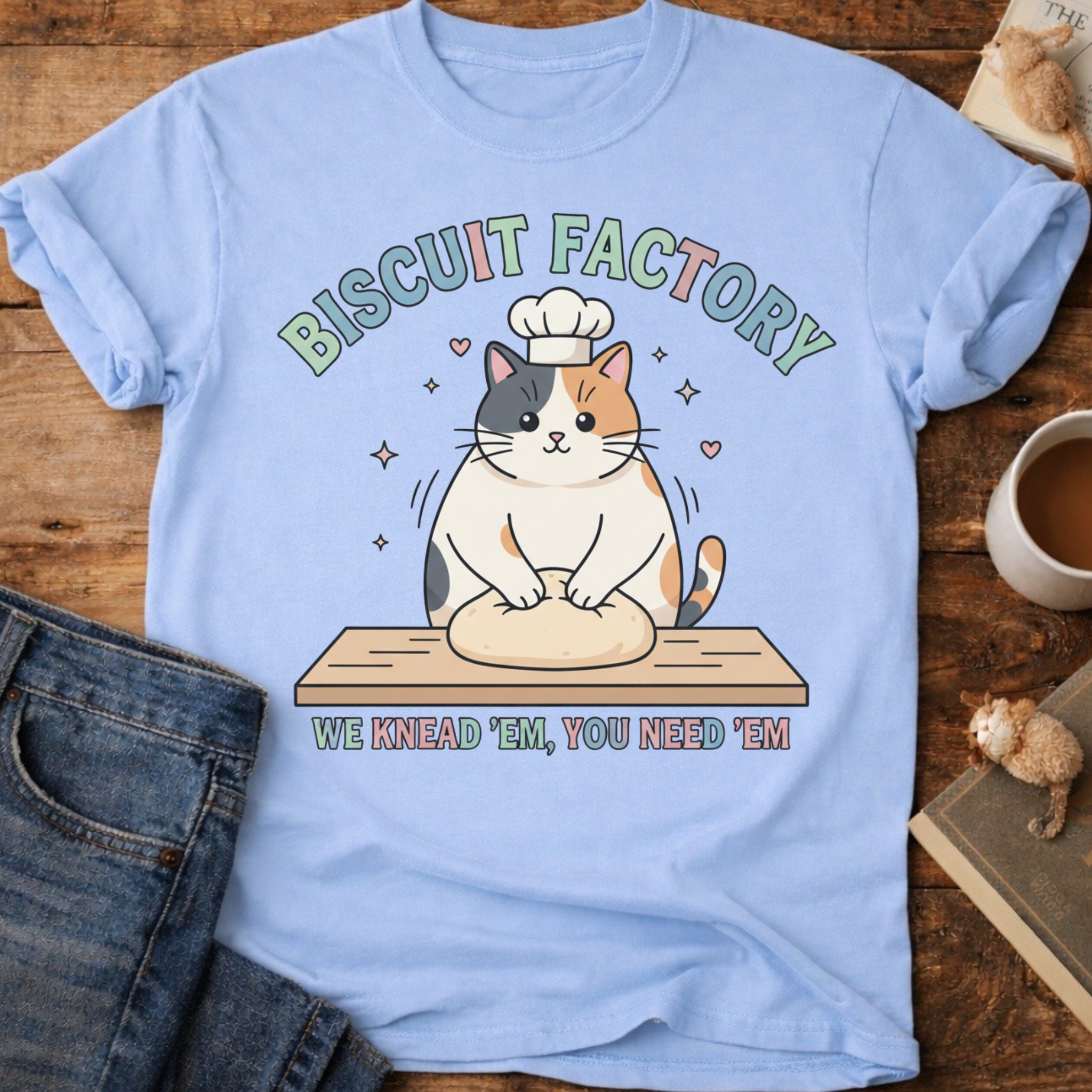 Biscuit Factory Cat T-Shirt