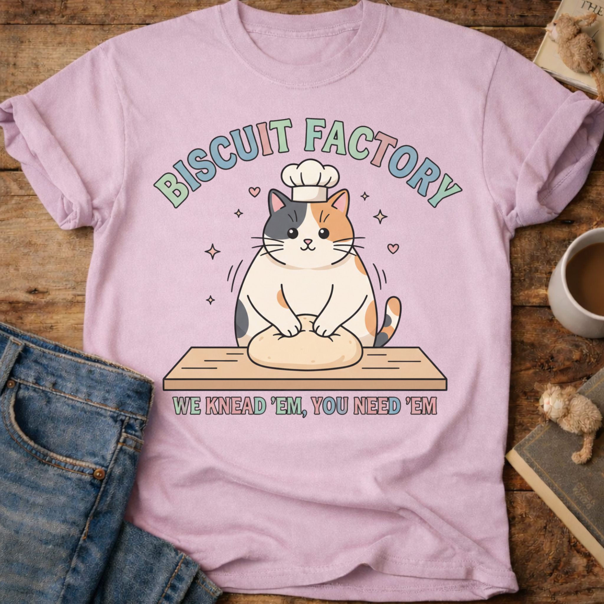 Biscuit Factory Cat T-Shirt