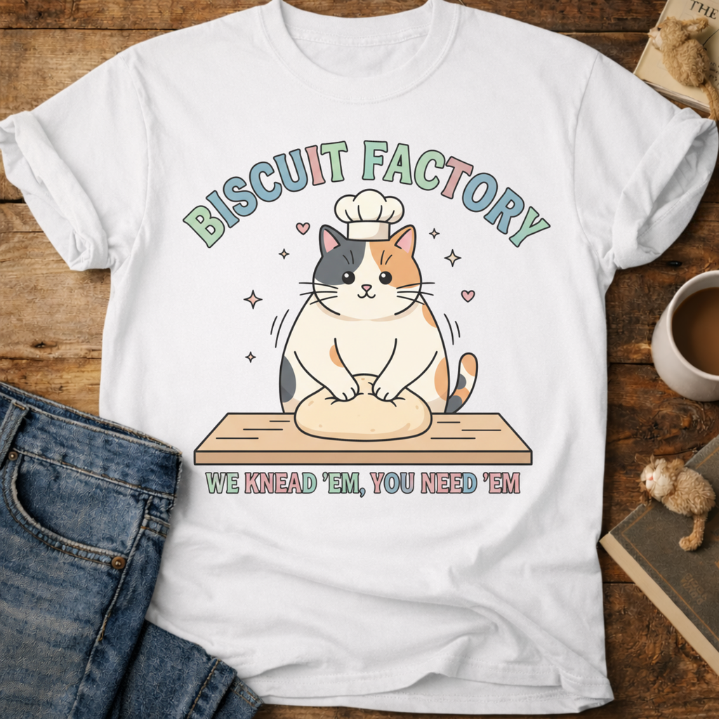 Biscuit Factory Cat T-Shirt