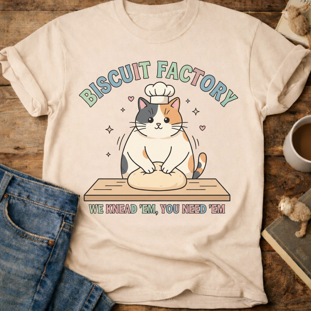Biscuit Factory Cat T-Shirt