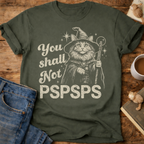 You Shall Not PSPSPS Cat Wizard T-Shirt