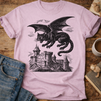 Cat Dragon Castle T-Shirt