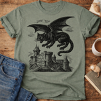Cat Dragon Castle T-Shirt