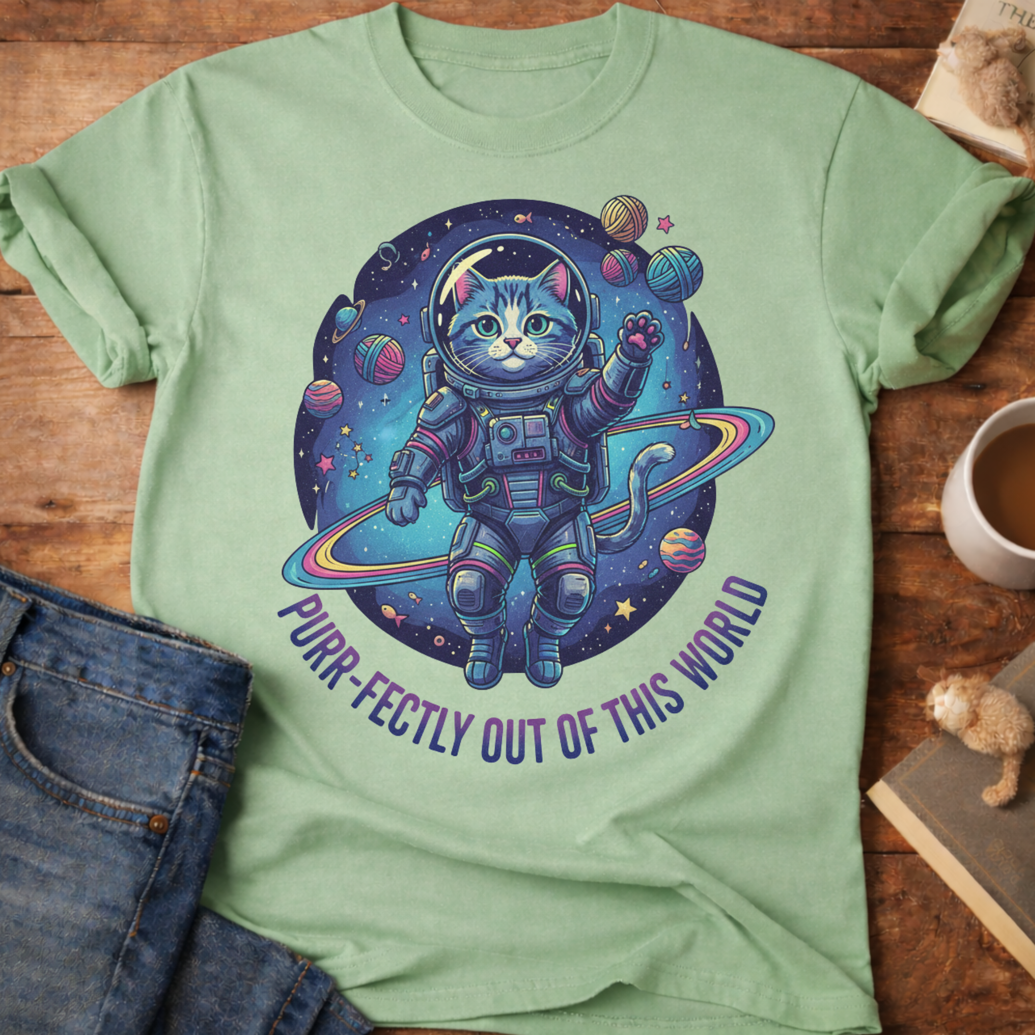 Astronaut Cat T-Shirt
