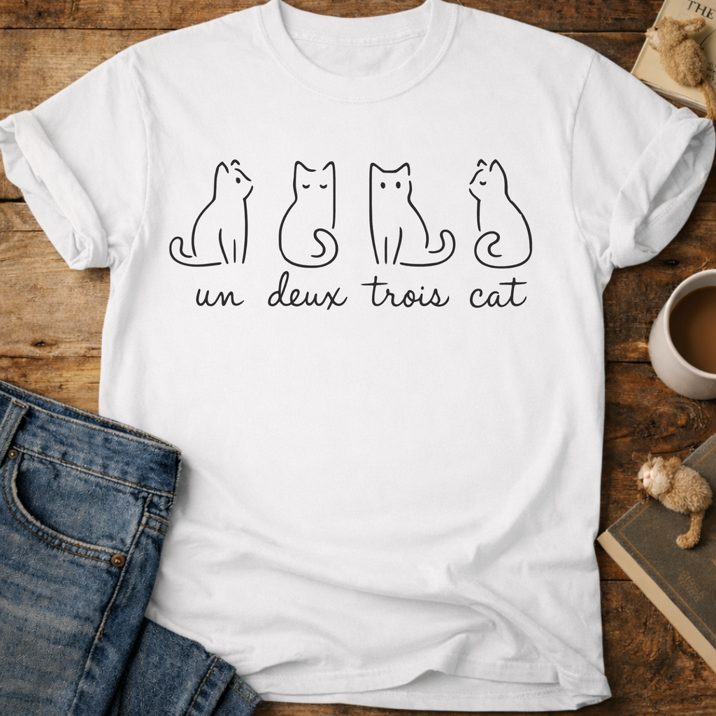 Un, Deux, Trois Cat T-Shirt
