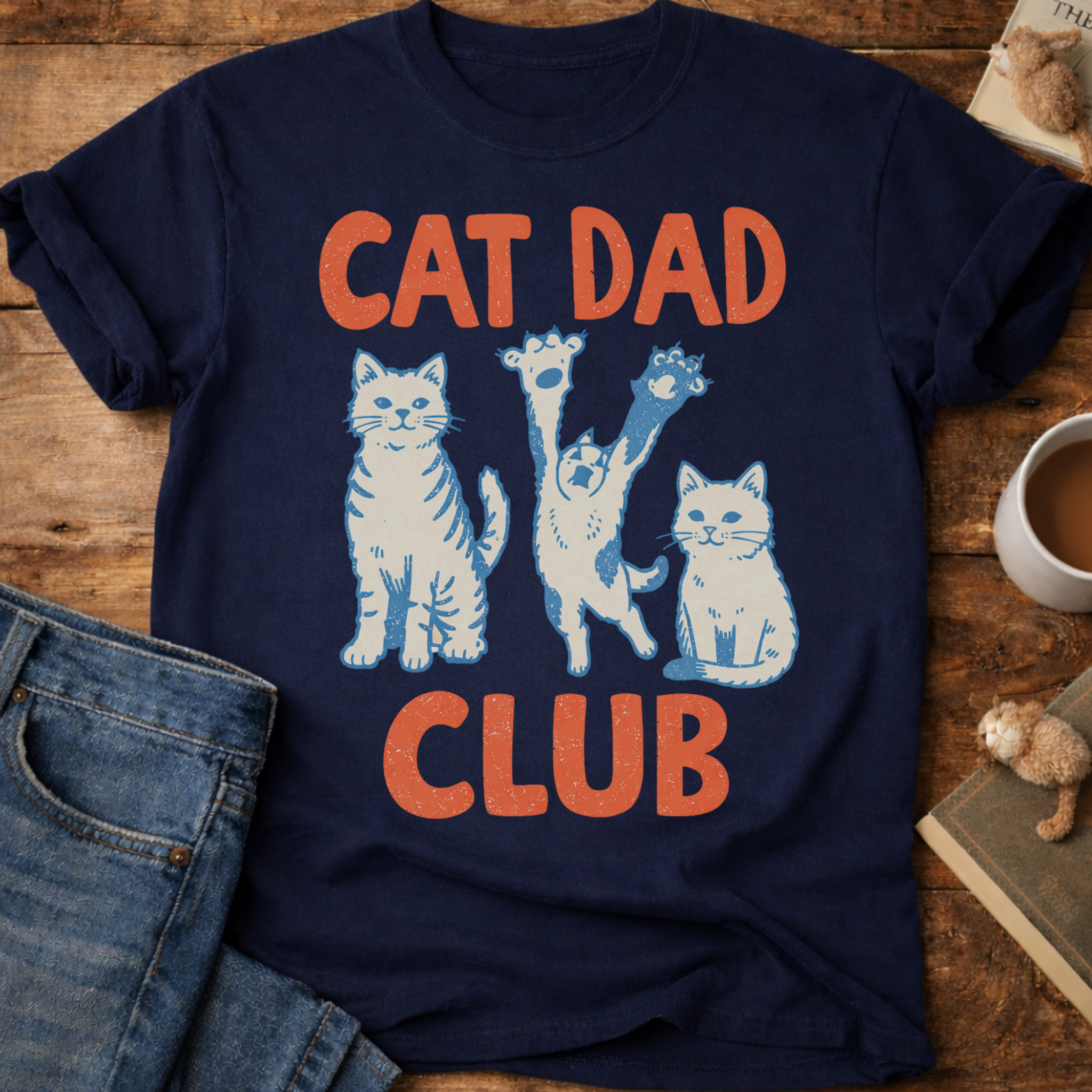 Cat Dad Club T-Shirt