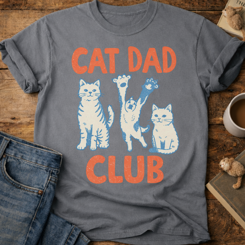 Cat Dad Club T-Shirt