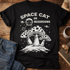 Space Cat on Mushrooms T-Shirt