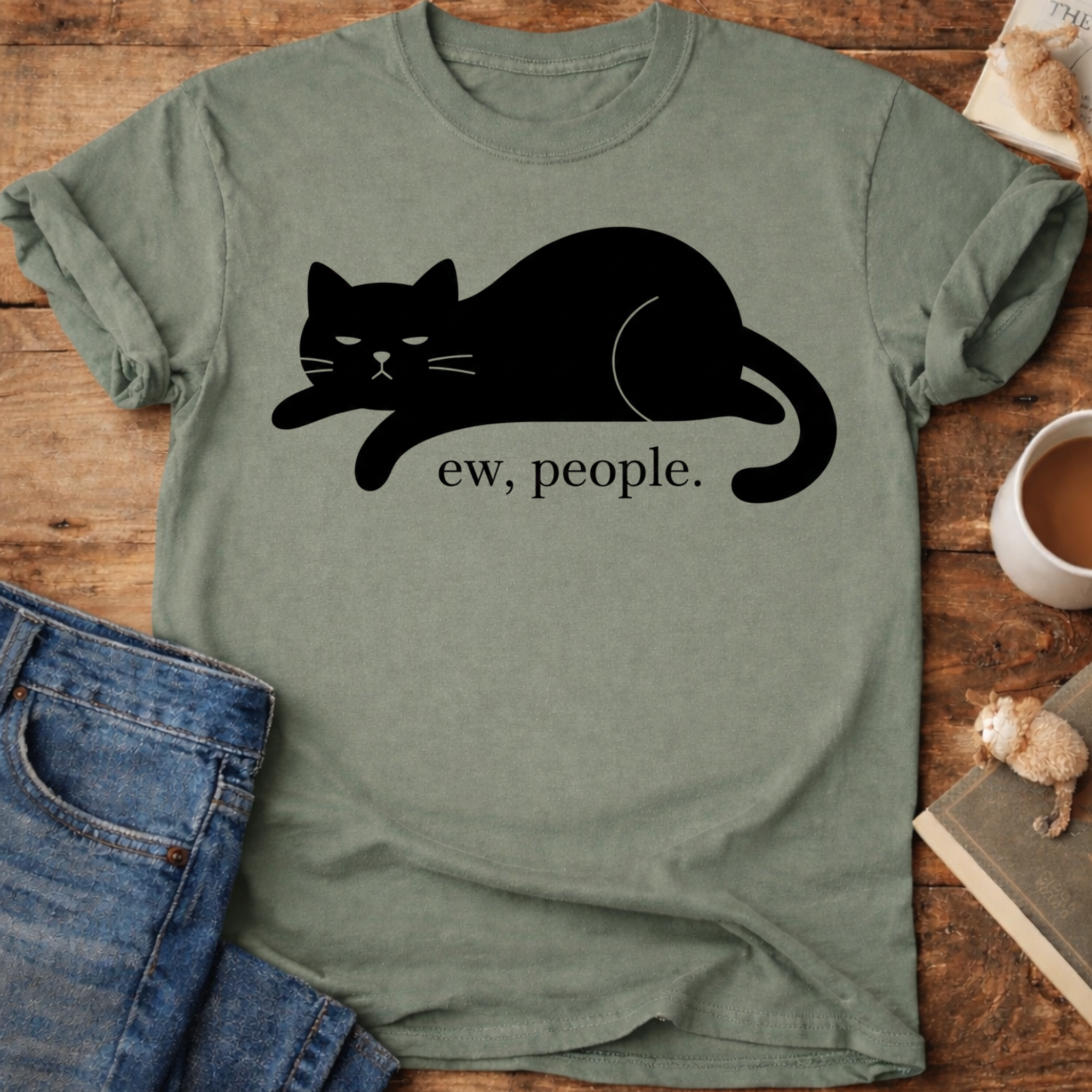 Ew, people Cat T-Shirt