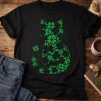 St. Patrick's Day Shamrock Cat T-Shirt