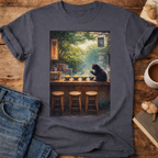 Vintage Cafe Cat T-Shirt