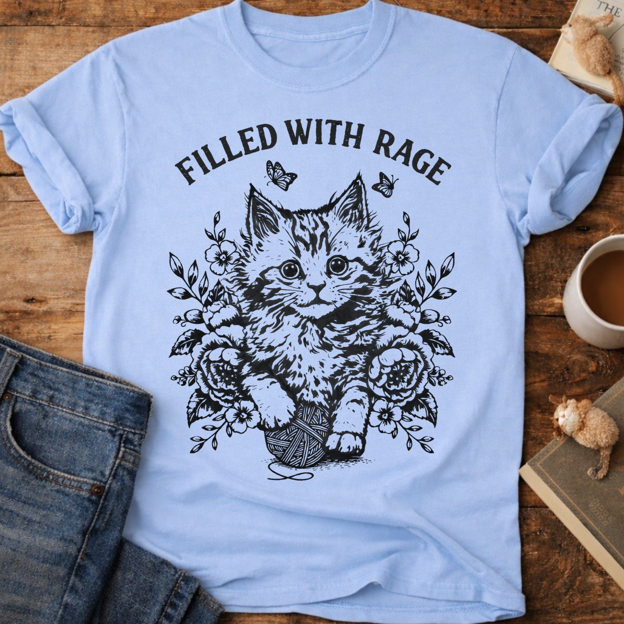 Filled With Rage Cat T-Shirt