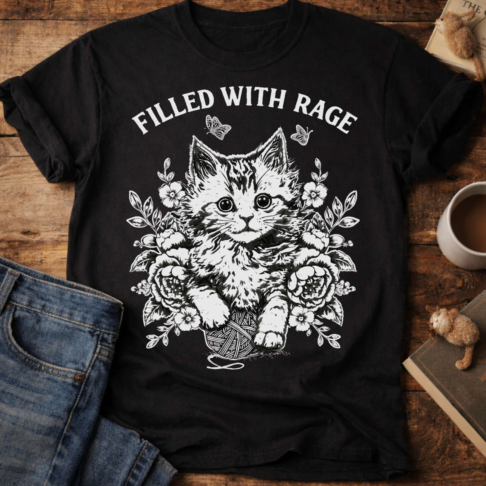Filled With Rage Cat T-Shirt