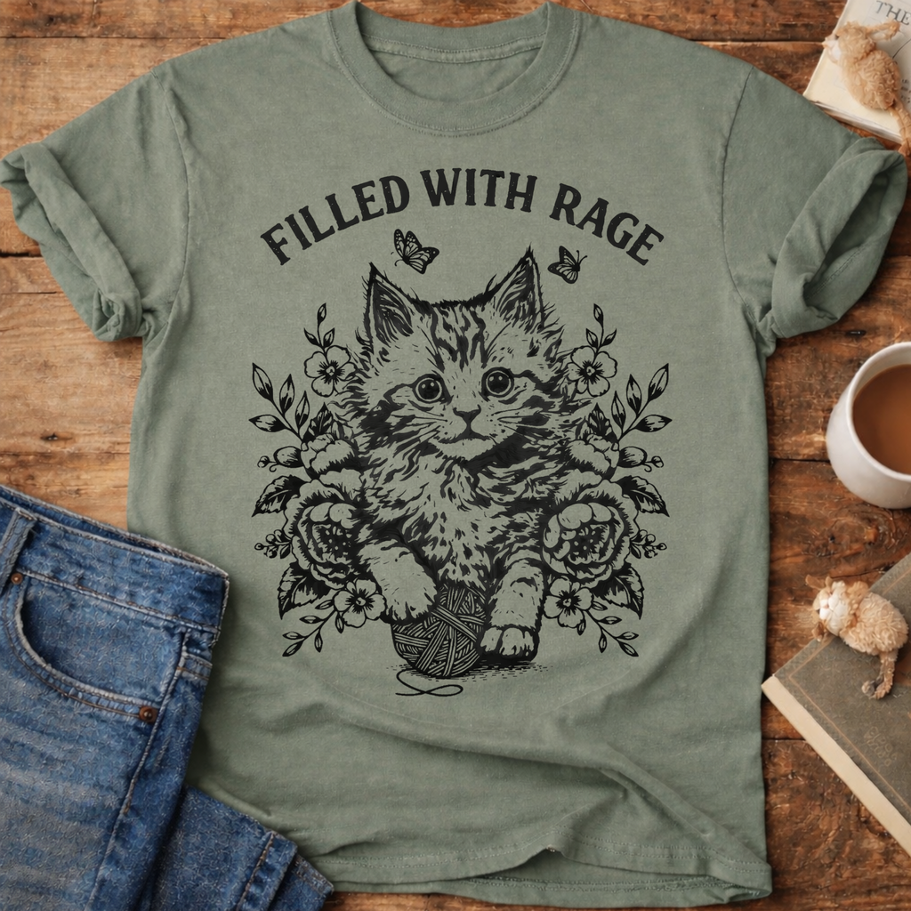 Filled With Rage Cat T-Shirt