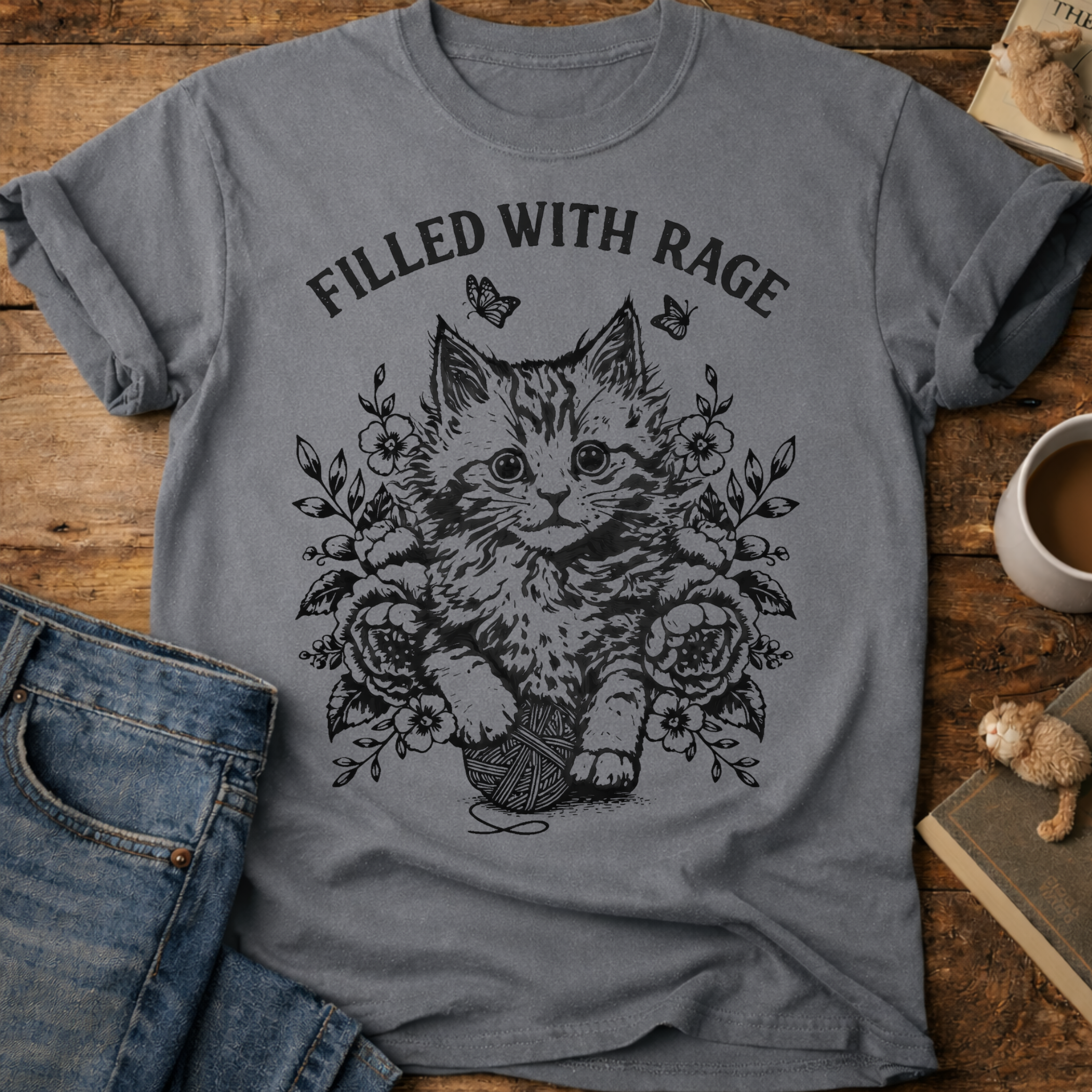 Filled With Rage Cat T-Shirt