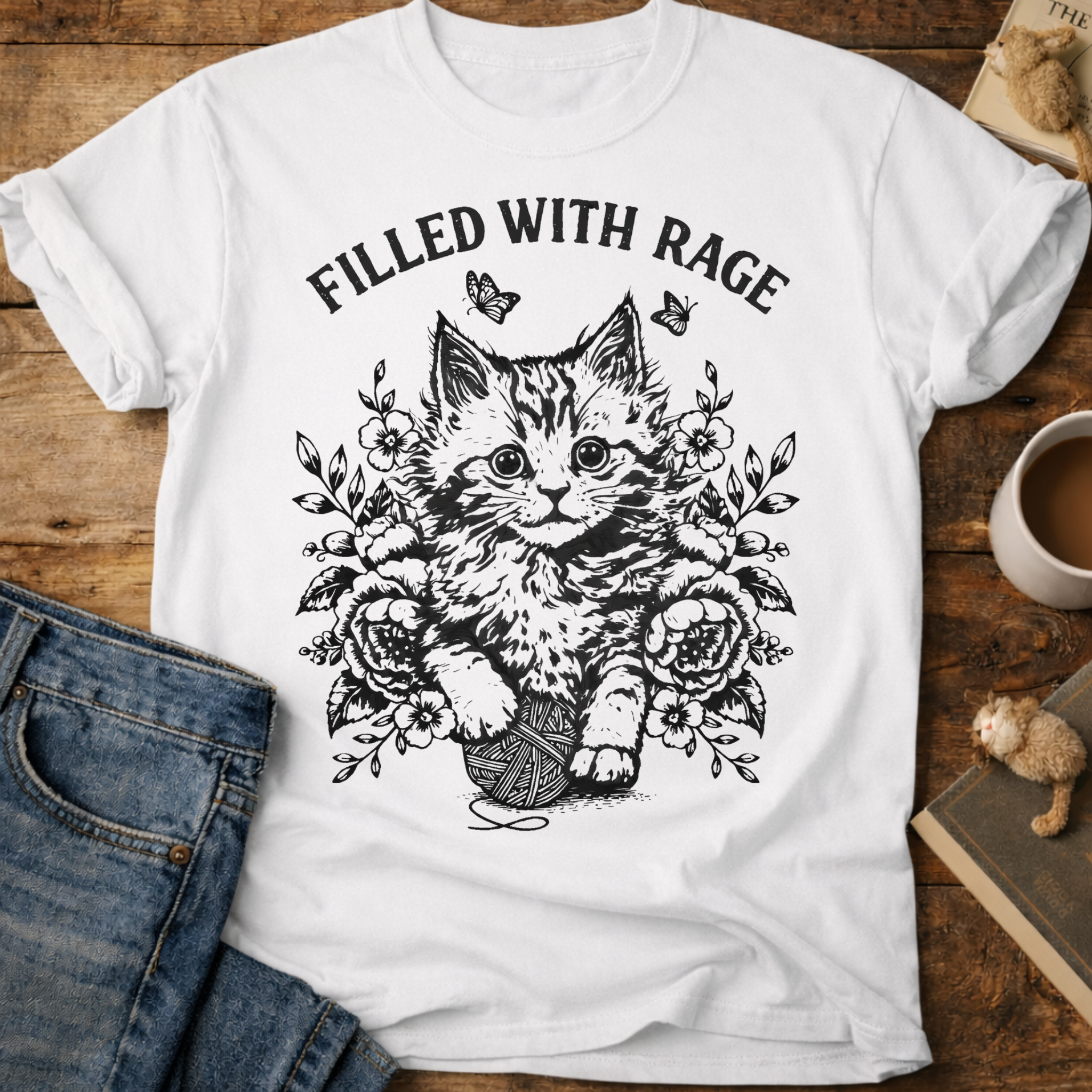 Filled With Rage Cat T-Shirt