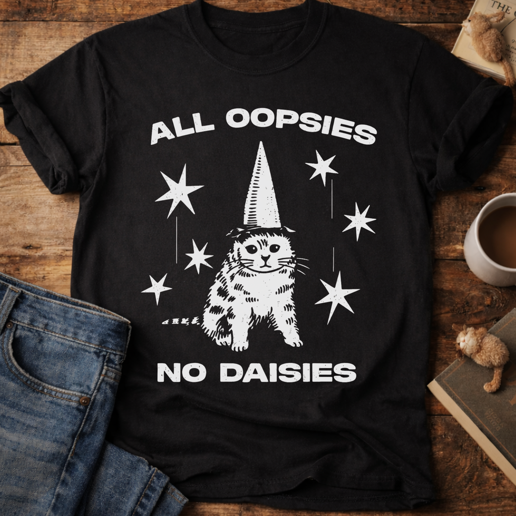 All Oopsies No Daisies Cat T-Shirt