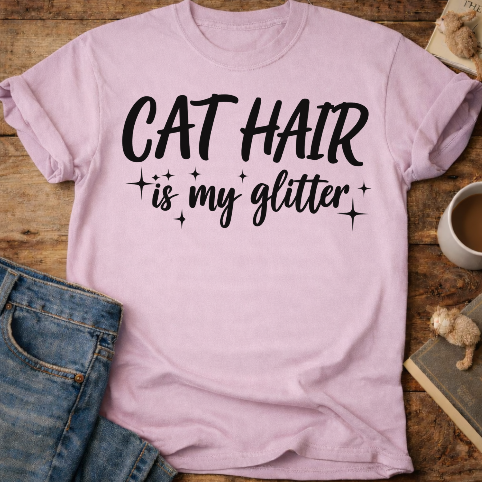 Cat Hair Is My Glitter T-Shirt