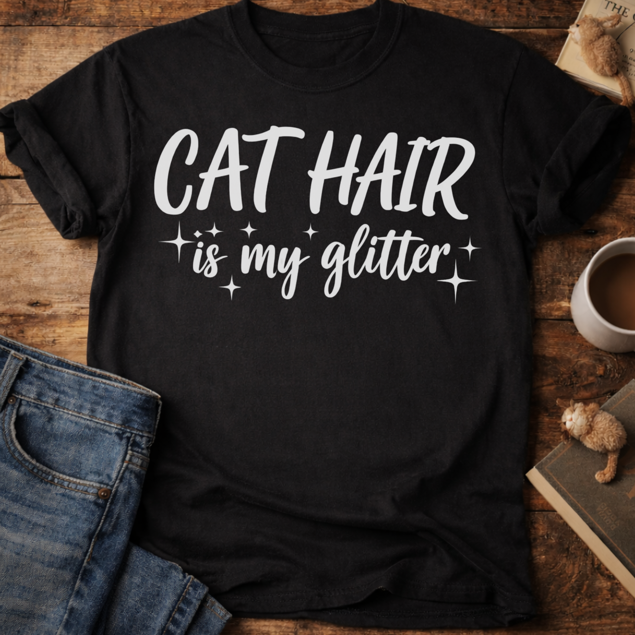 Cat Hair Is My Glitter T-Shirt
