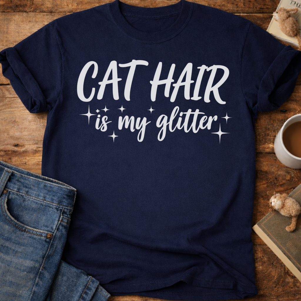 Cat Hair Is My Glitter T-Shirt
