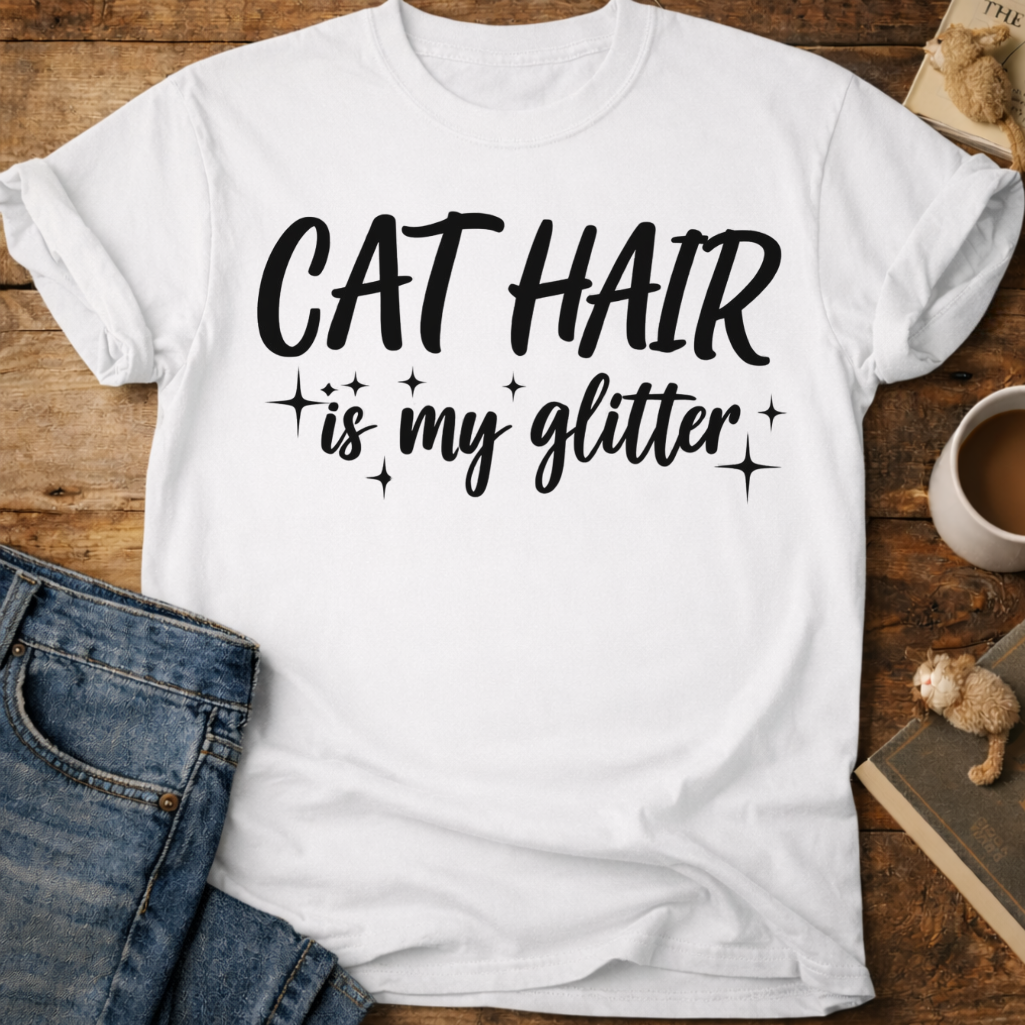 Cat Hair Is My Glitter T-Shirt