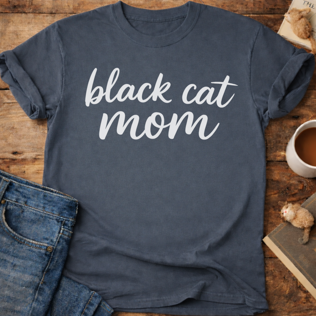 Black Cat Mom T-Shirt