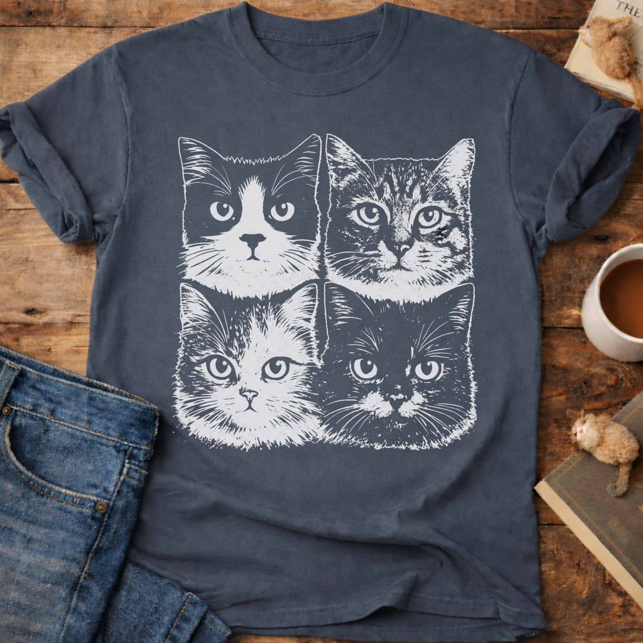 Cat Faces T-Shirt