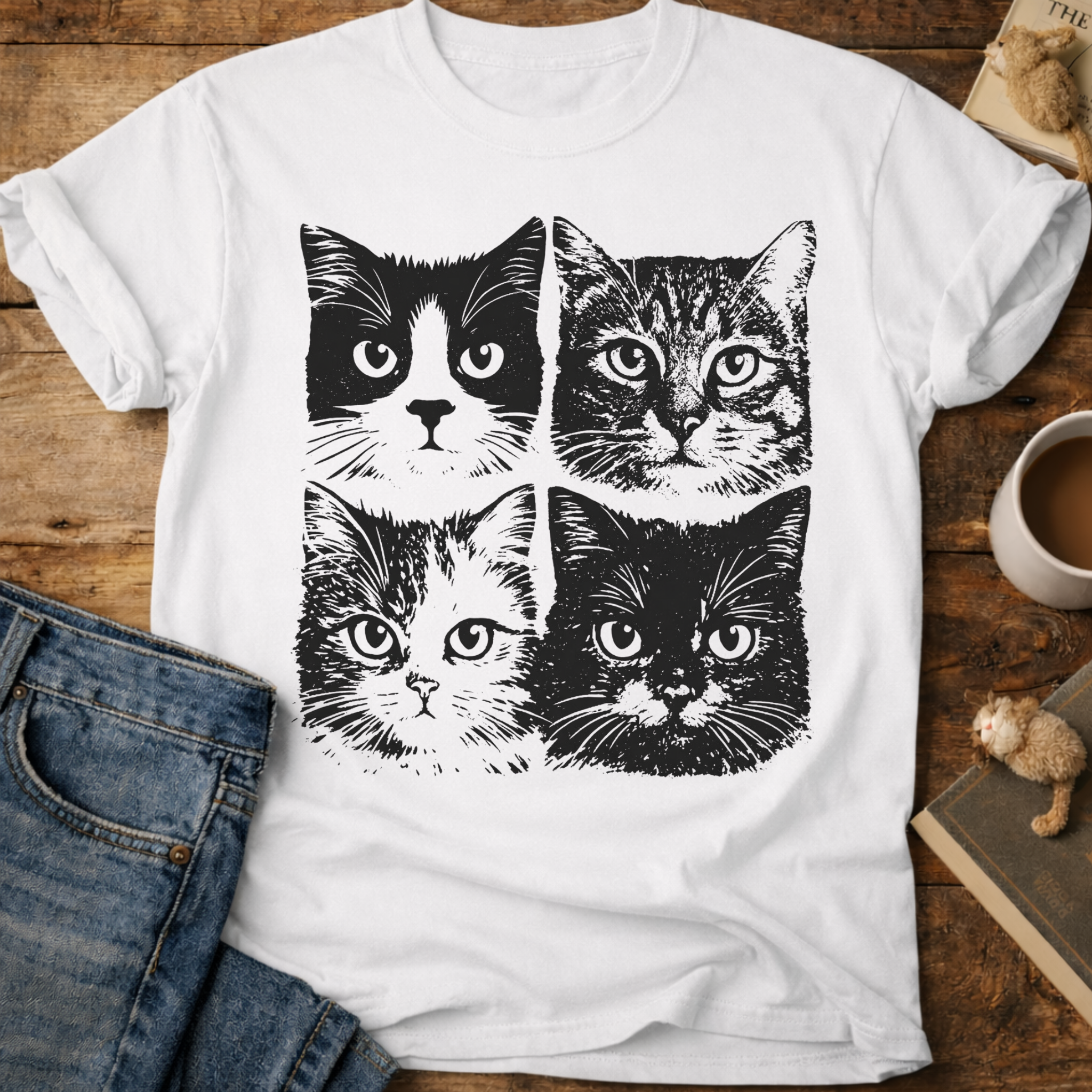 Cat Faces T-Shirt