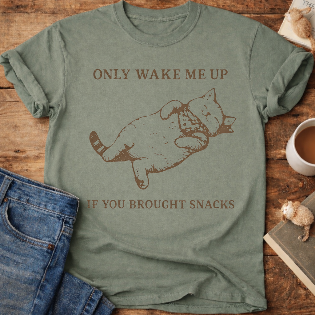 Only Wake Me Up If You Brought Snacks T-Shirt