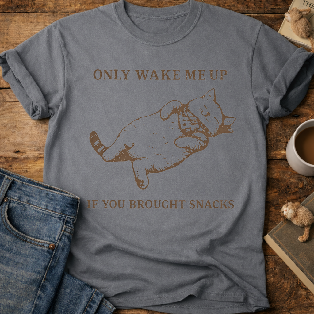 Only Wake Me Up If You Brought Snacks T-Shirt