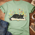 Cat on a Book T-Shirt