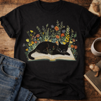 Cat on a Book T-Shirt