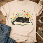 Cat on a Book T-Shirt