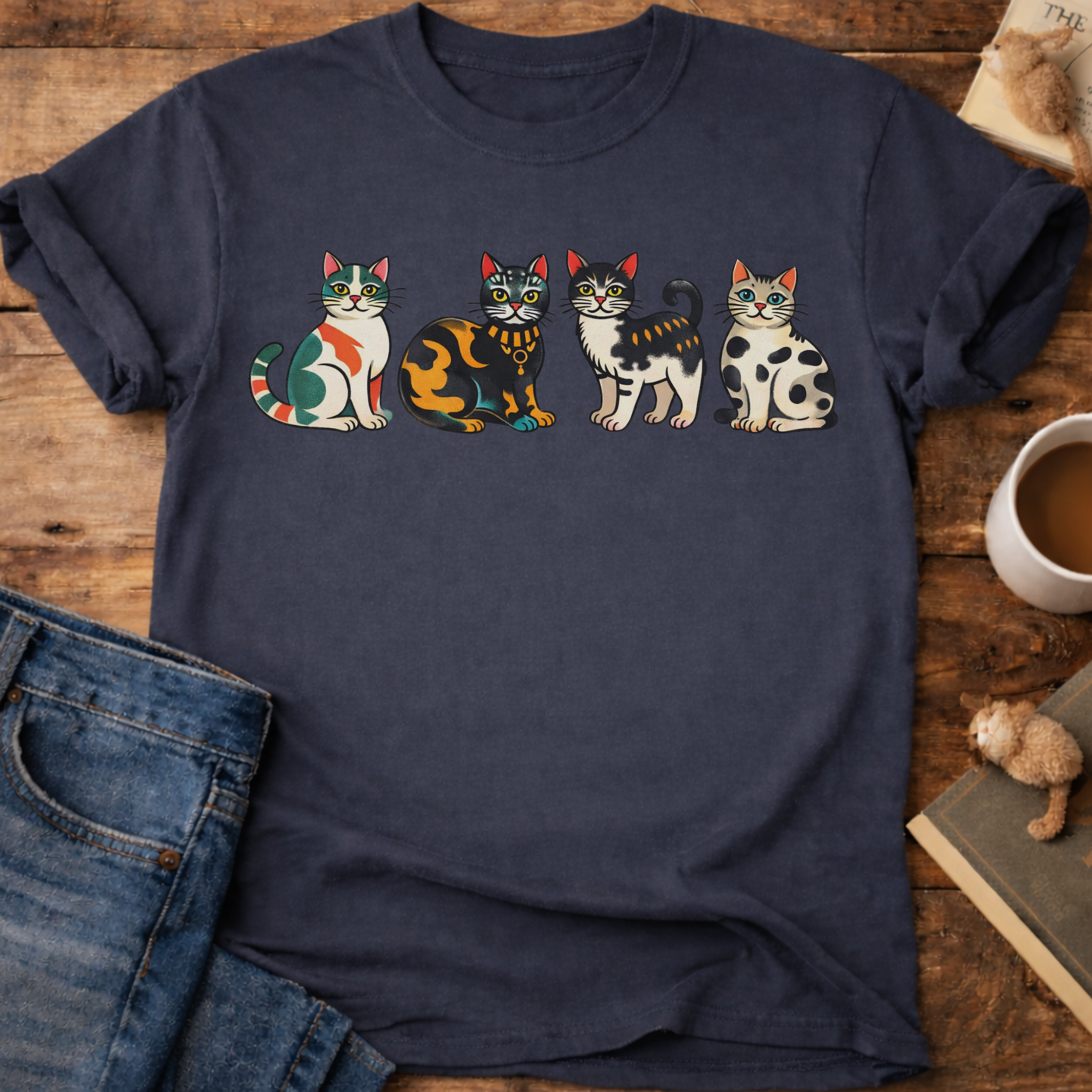 Cute Colorful Cats T-Shirt