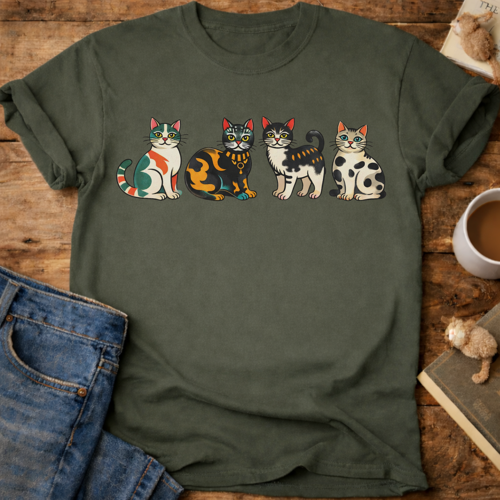 Cute Colorful Cats T-Shirt