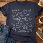 Cats Make Life Better T-Shirt