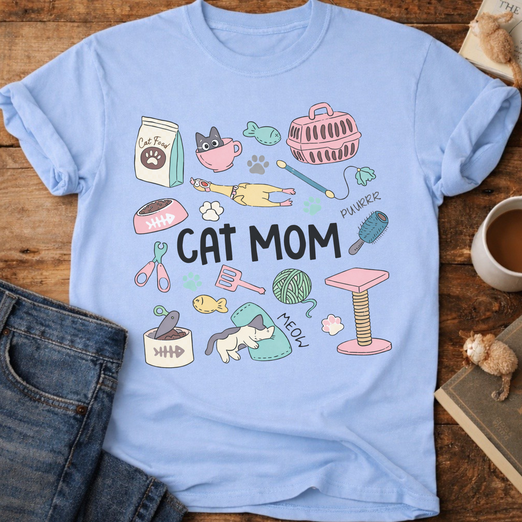 Cat Care Cat Mom T‑Shirt