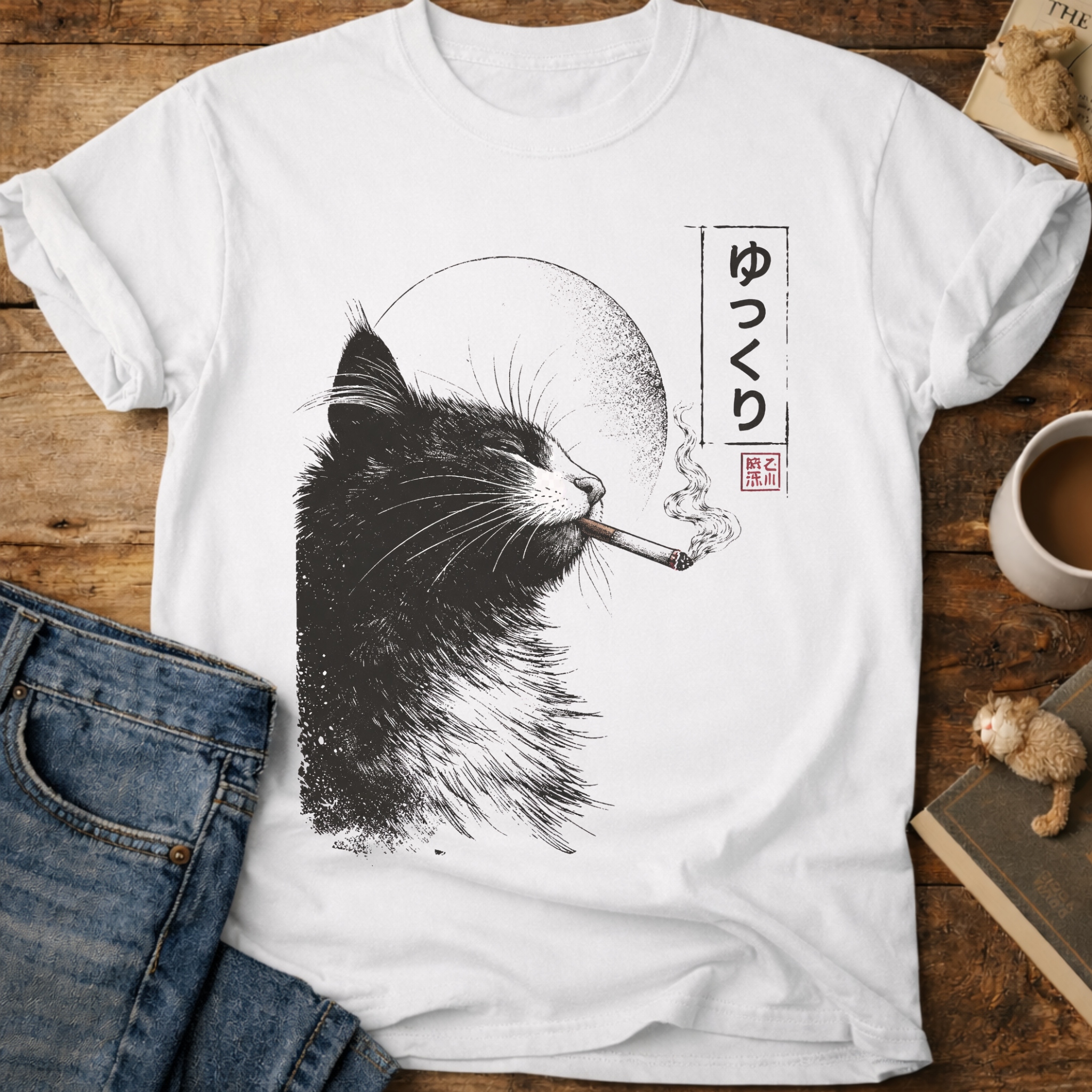 Cat Smoking T-Shirt