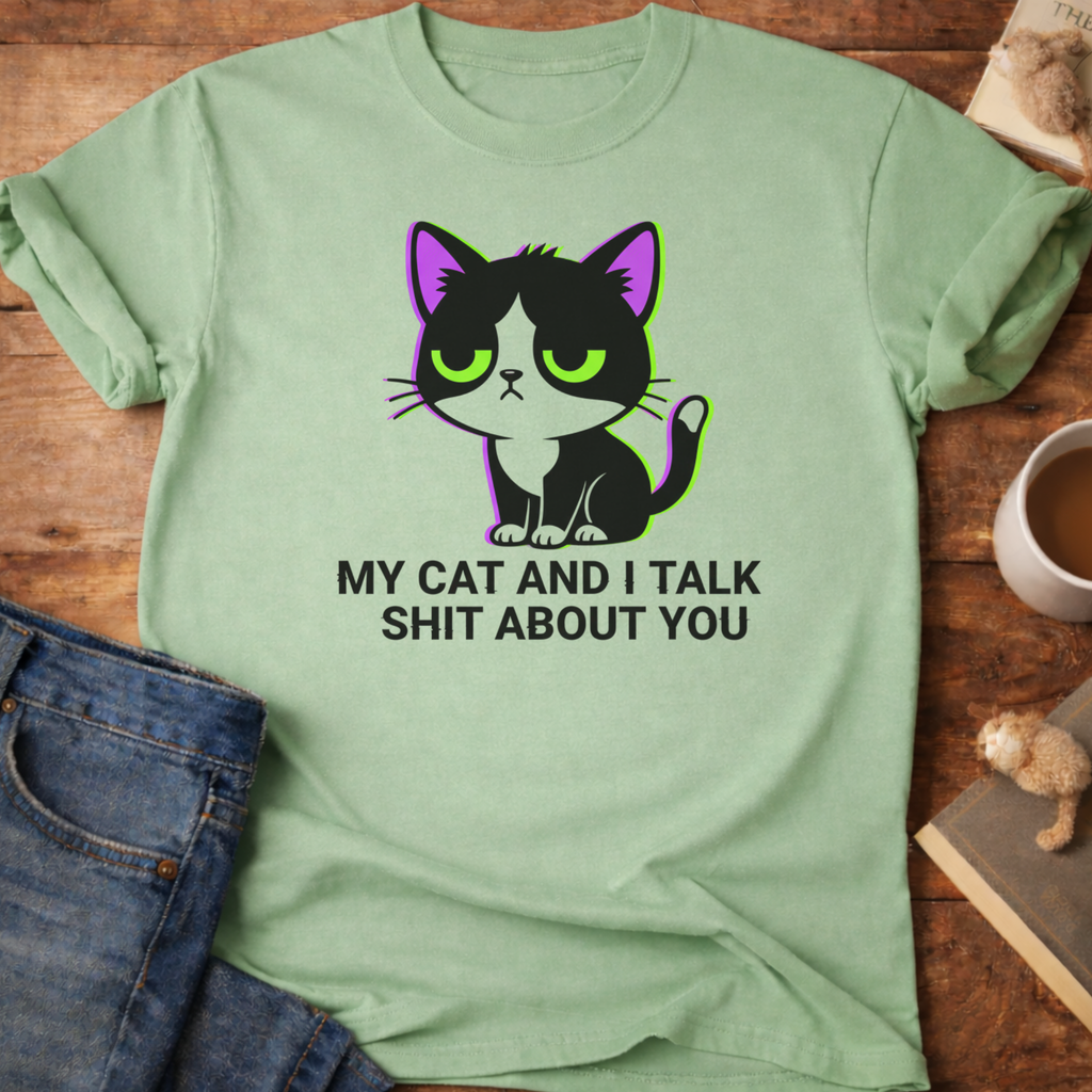 My Cat and I Talk About You T-Shirt