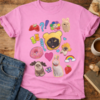 Cute Cats Sticker Collage T-Shirt