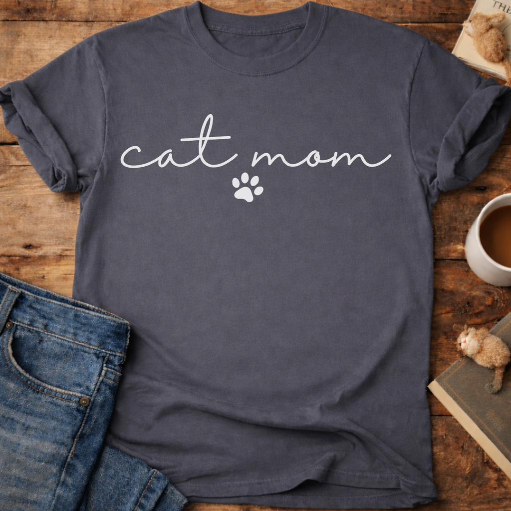 Cat Mom Paw T-Shirt
